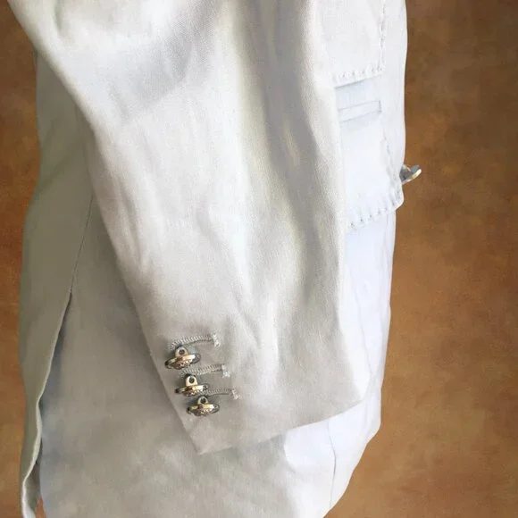 Antonio Melani Linen Blend Double Breasted Blazer 0 - Picture 4 of 7